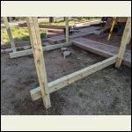 Beams level and secured with HeadLOK lags