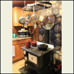 Cabin kitchen stove