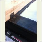 welded on tabs to attach joists