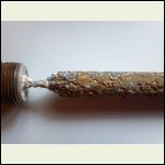 close-up anode rod