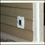 outlet block and siding