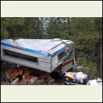 crushed camper, snow load 2003