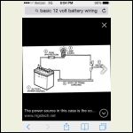 12 volt battery set up